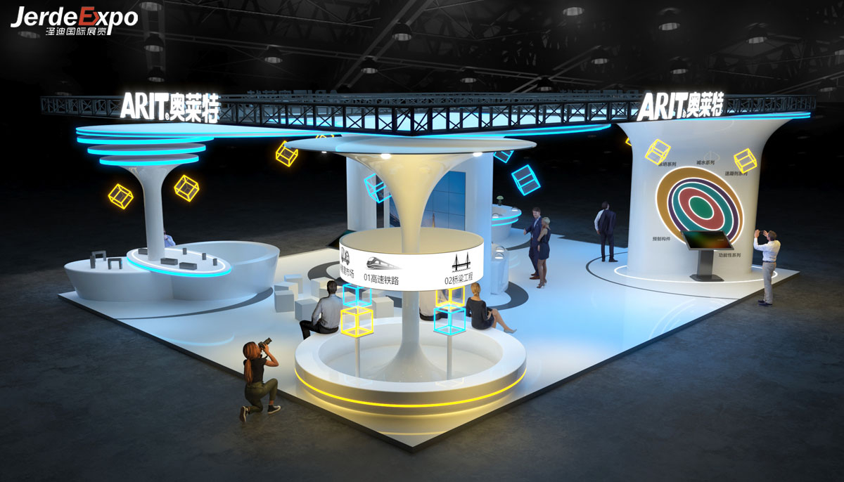 混泥土展臺設(shè)計(jì)效果圖